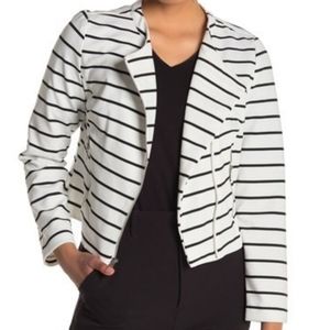 Petite Stripped Zipped Jacket